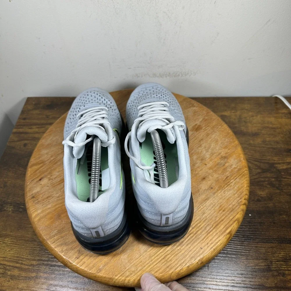 Nike Air Max 2017 Men Shoes Wolf Gray Neon Size 8 849559-012 - Picture 4 of 8